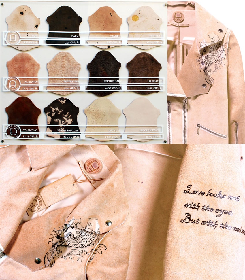 Pure Human - Artigos de "couro humano" feitos com DNA de Alexander McQueen stylo urbano-1