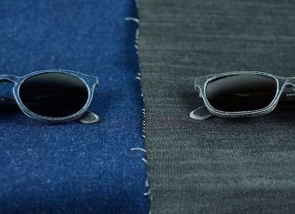 Mosevic cria estilosos óculos de sol feitos com retalhos de denim e resina