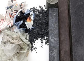 Wootex – novo material reciclado feito de resíduos de tecidos e sacolas plásticas
