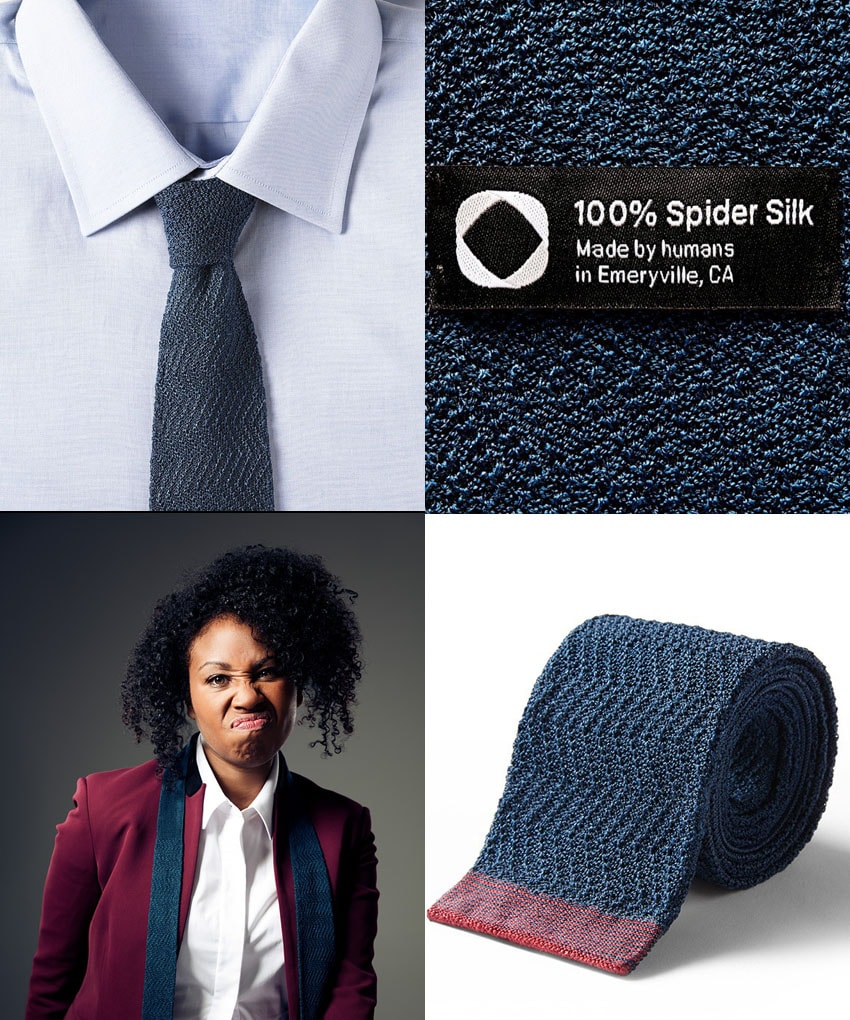 Bolt Threads lança a primeira gravata com seda de aranha do mundo stylo urbano