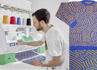 A máquina de tricô digital kniterate é uma impressora 3D para moda