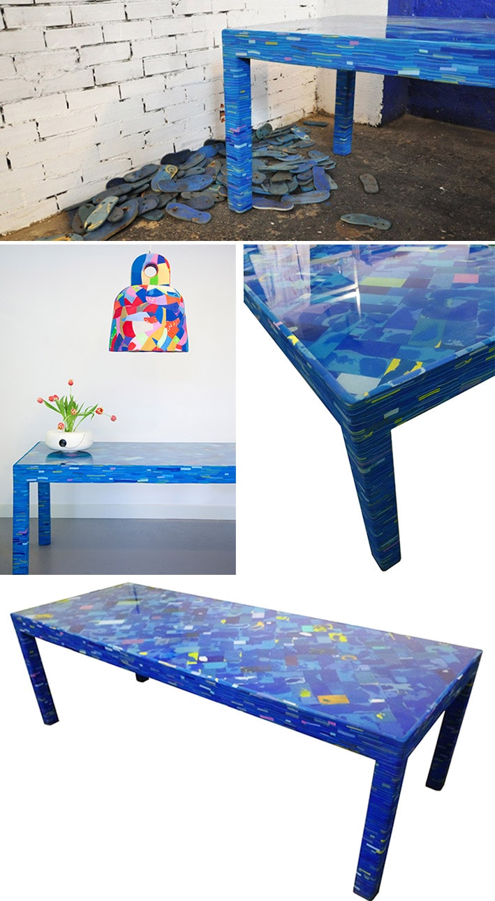 Artesãos transformam chinelos velhos em obras de arte e objetos de decoração stylo urbano-2