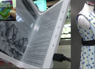 E-ink mostra o futuro do livro eletrônico flexível, roupas que mudam de cor, cartões inteligentes e muito mais