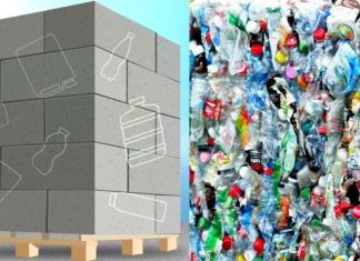 Alunos do MIT criaram concreto reforçado feito com resíduos de garrafas plásticas