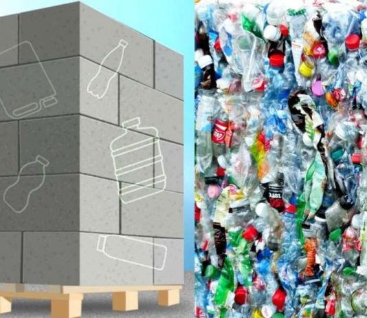 Alunos do MIT criaram concreto reforçado feito com resíduos de garrafas plásticas