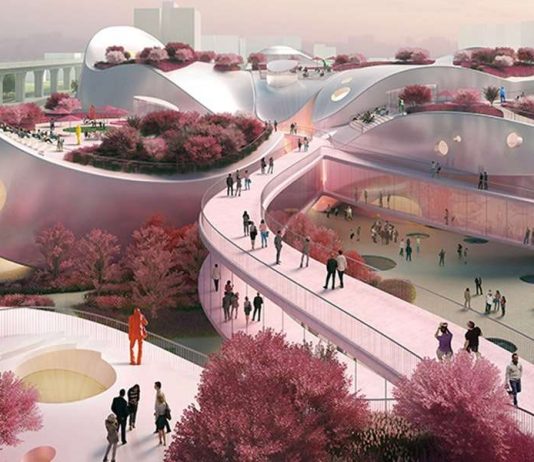 Flor de pêssego inspira a arquitetura de Museu de Arte em Taiwan