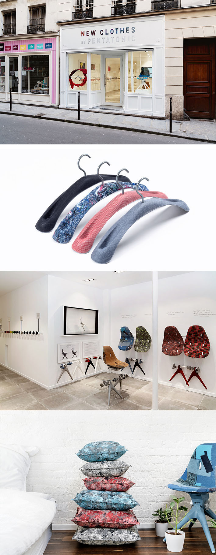 Estúdio de design Pentatonic transforma resíduos têxteis em belos móveis e objetos stylo urbano