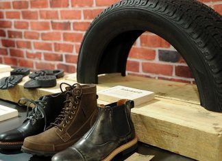 Tecnologia de reciclagem DeLink transforma pneus usados em solas de sapato