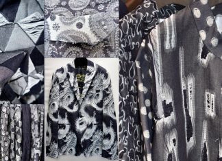 496 Fabric Lab produz os mais belos Denim Jacquard para grifes de luxo