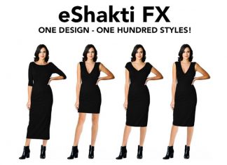 Eshakti FX permite que as clientes personalizem o estilo da roupa em tempo real