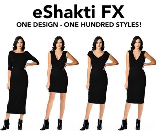 Eshakti FX permite que as clientes personalizem o estilo da roupa em tempo real