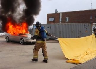 Tecidos anti-chama isolam e extinguem o fogo rapidamente para evitar incêndios