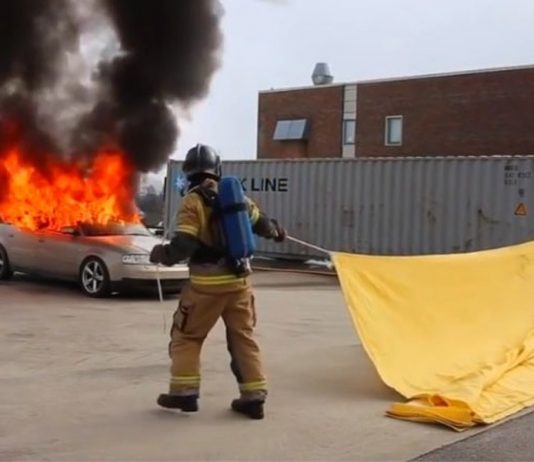 Tecidos anti-chama isolam e extinguem o fogo rapidamente para evitar incêndios