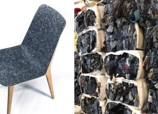 PlanQ produz móveis sustentáveis feitos de roupas velhas