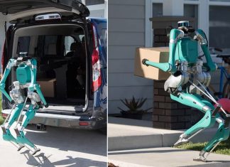Ford desenvolve robô dobrável que entrega pacotes em domicílio