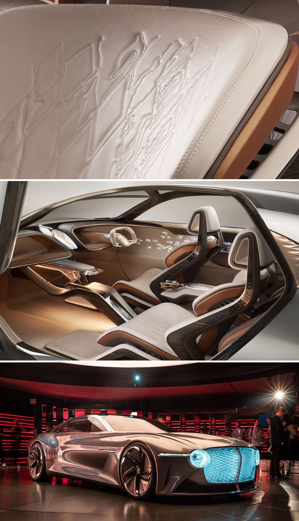 Bentley utiliza "couro de uva" no interior de seu carro conceito EXP 100 GT