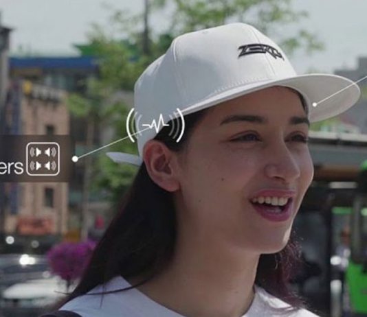 ZEROi: O boné com alto-falante de condução óssea Bluetooth