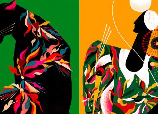 Combinando cores vibrantes e formas simples, o ilustrador Willian Santiago evoca cenas do Brasil