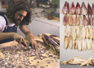 Designer cria belo folheado colorido a partir de palha de milho mexicana