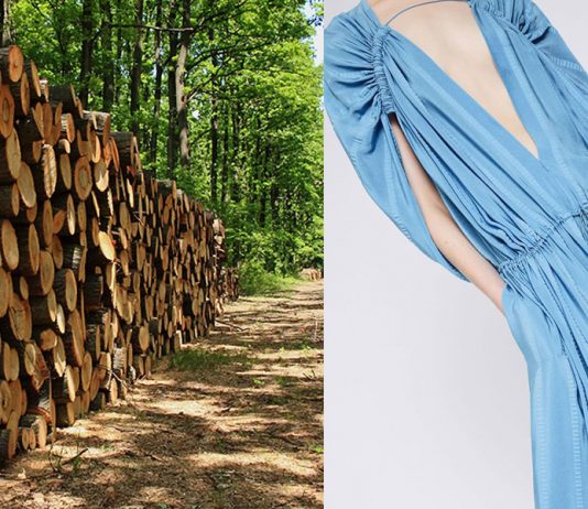 Viscose sustentável feita de madeira certificada