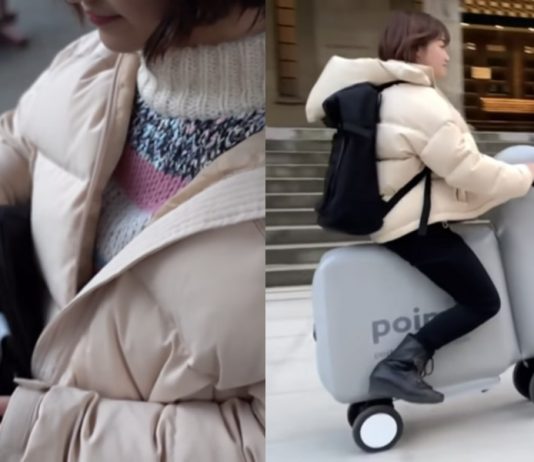 Poimo, a scooter inflável portátil para mobilidade urbana