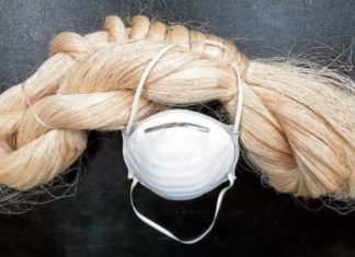 Máscaras faciais com fibra de abacá são uma alternativa ecológica as de plástico descartáveis