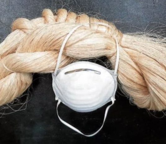 Máscaras faciais com fibra de abacá são uma alternativa ecológica as de plástico descartáveis