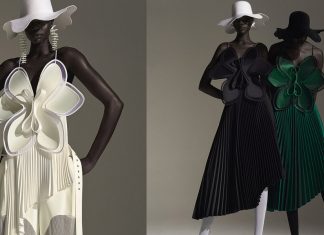 Orquídeas inspiram o design das coleções femininas do estilista Robert Wun