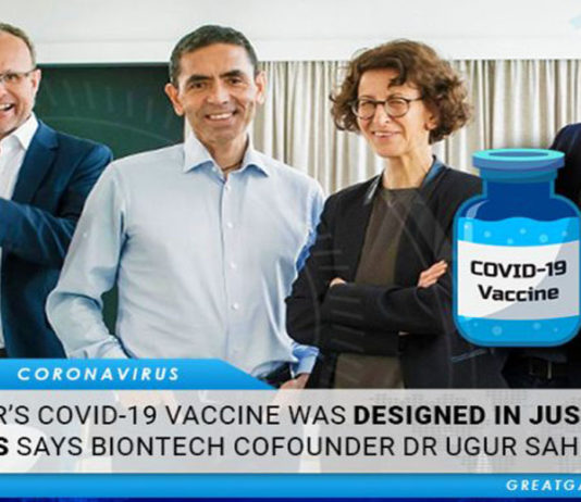 A vacina Covid-19 da Pfizer foi projetada em poucas horas, afirma o Dr. Ugur Sahin