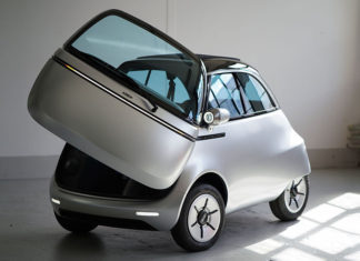 Microlino é parte carro, parte moto e totalmente elétrico