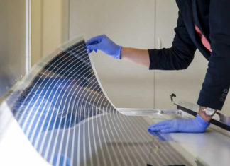 As películas finas, flexíveis e ultraleves da Sunew capturaram qualquer luz e as converte em energia