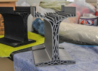 Vigas de plástico reciclado impressas em 3D superam vigas de concreto e de aço