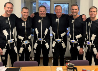 EXOPULSE Mollii é um traje de corpo inteiro que visa reduzir a contração muscular