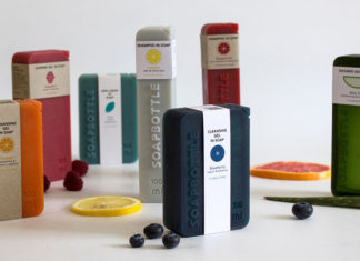 Soapbottle, o frasco de sabonete líquido que é feito de sabonete