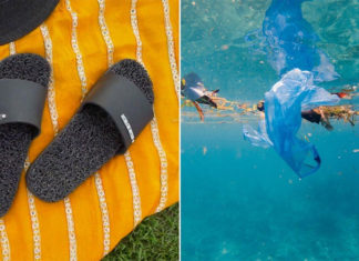 Lixo plástico no litoral brasileiro está sendo transformado em chinelos e tênis