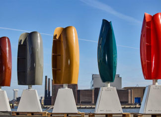 Além de produzir energia eólica as “turbinas de tulipa” são uma forma de ecoarte