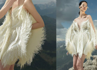 Iris van Herpen desenha vestidos com plástico reciclado de origem oceânica