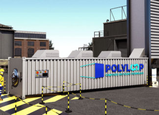 O sistema portátil Polyloop recicla plástico PVC pós-industrial e pós-consumo