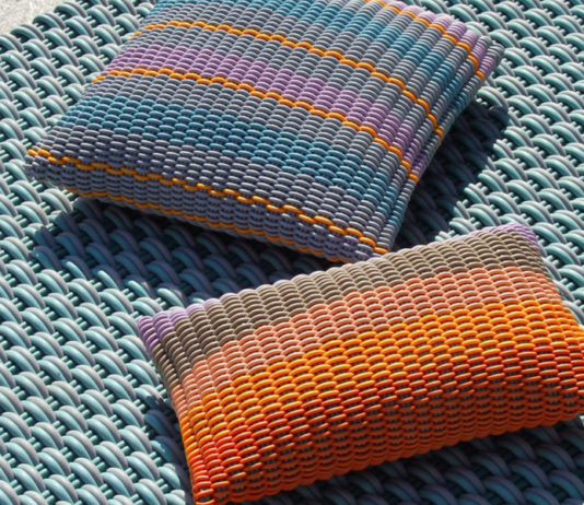 Shore rugs produz tapetes e móveis usando cordão de silicone