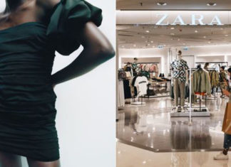 Zara cria vestido de festa feito de emissões de carbono