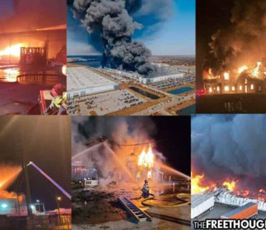 Ataque terrorista? Incêndios destroem mais de 20 fábricas de alimentos nos EUA