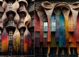 A arquitetura art nouveau surrealista gerada por IA do designer egípcio Hassan Ragab