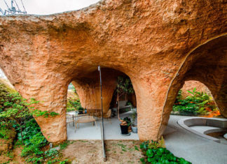 A House & Restaurant no Japão é uma fantástica caverna artificial que mistura casa e restaurante