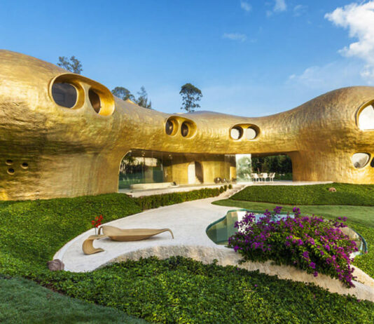 A Casa Amoeba em Itú, é a primeira obra do arquiteto mexicano Javier Senosiain no Brasil