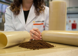 AIMPLAS produz filme plástico a partir da borra de café