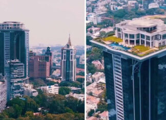 Esta “mansão do céu” foi construída no topo de um arranha-céu e custa US$ 20 milhões