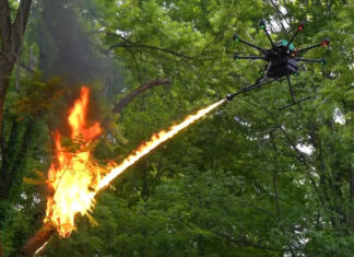 Drones lança chamas foram utilizados nos incêndios florestais de Maui e Tenerife