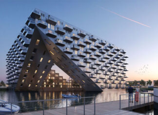 O incrível conjunto habitacional Sluishuis foi construído sobre um lago em Amsterdã