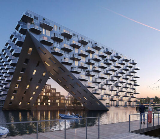 O incrível conjunto habitacional Sluishuis foi construído sobre um lago em Amsterdã
