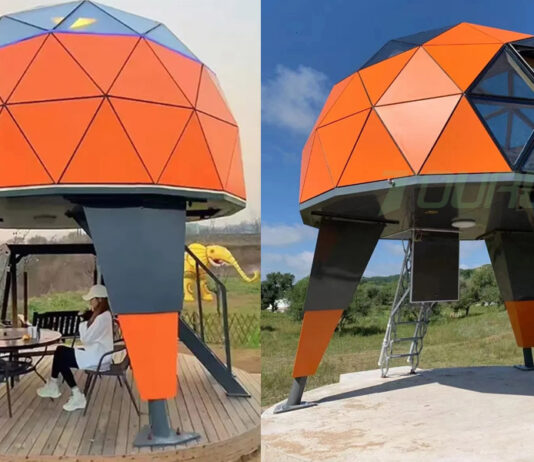 Essa cúpula geodésica de hotel parece uma nave espacial